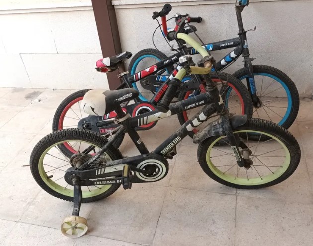 Three cycles (bicycle) for children