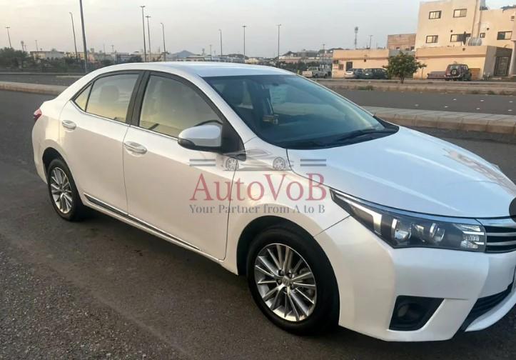 Toyota Corolla 2015, pearl white, for sale, cash or installments